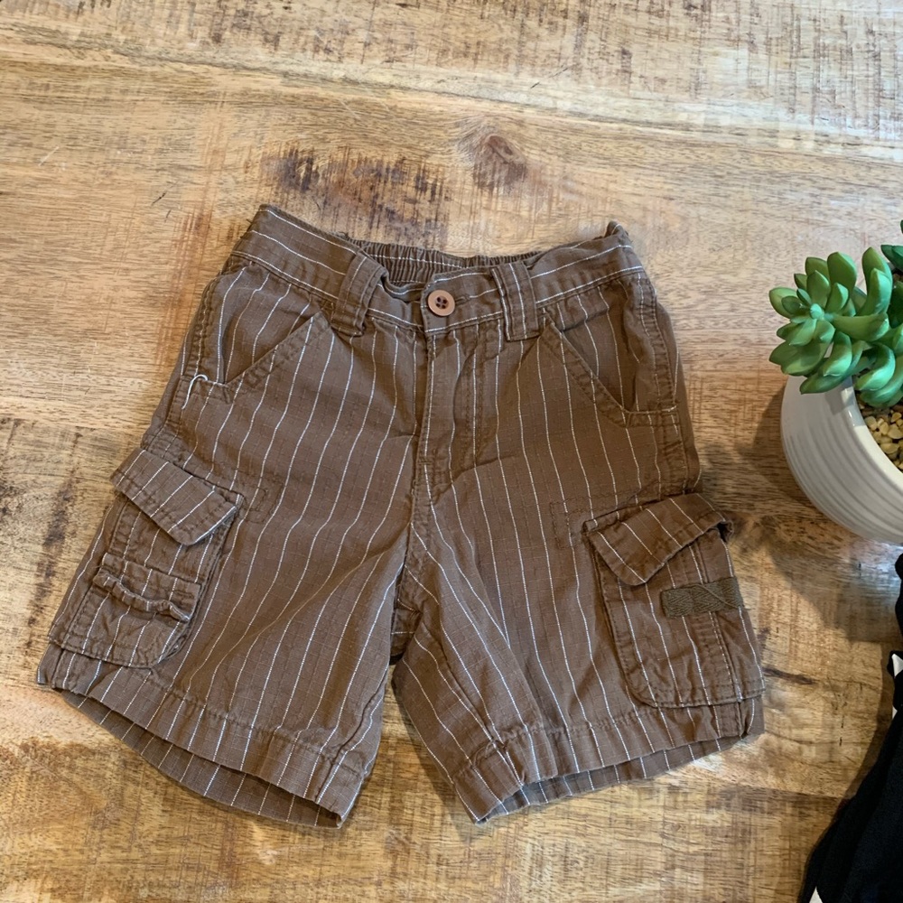 GREEN DOG Boys Toddler Cargo Striped Shorts